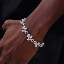 Cargar imagen en el visor de la galería, Pulsera Cruz Cubana Plata Ley 925-Moissanitas
