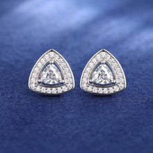 Cargar imagen en el visor de la galería, Aretes Moissanitas-Plata Ley 925

