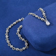 Cargar imagen en el visor de la galería, Collar Plata Ley 925-Moissanitas DAMA 41cm
