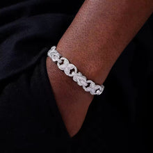 Cargar imagen en el visor de la galería, Pulsera Cubana Nudos Plata Ley 925-Moissanitas
