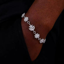 Cargar imagen en el visor de la galería, Pulsera Anclas y Estrellas Plata Ley 925-Moissanitas
