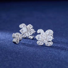Cargar imagen en el visor de la galería, Aretes Plata Ley 925-Moissanitas
