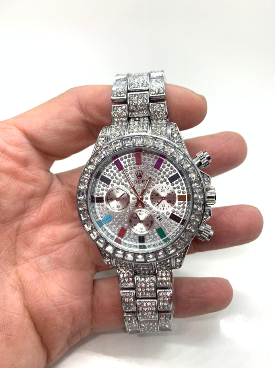 Reloj Cubano Plateado
