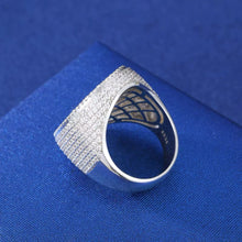Cargar imagen en el visor de la galería, Anillo Cruz Plata Ley 925-Moissanitas
