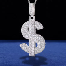 Cargar imagen en el visor de la galería, Dije Símbolo De Dinero Plata Ley 925-Moissanitas
