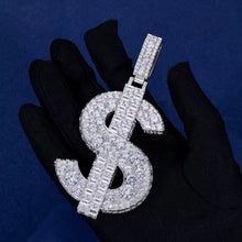 Cargar imagen en el visor de la galería, Dije Símbolo De Dinero Plata Ley 925-Moissanitas
