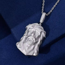 Cargar imagen en el visor de la galería, Dije Rostro De Cristo Plata Ley 925-Moissanitas
