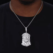 Cargar imagen en el visor de la galería, Dije Rostro De Cristo Plata Ley 925-Moissanitas
