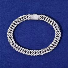 Cargar imagen en el visor de la galería, Pulsera Cubana Plata Ley 925-Moissanitas
