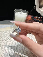 Cargar imagen en el visor de la galería, Anillos Solitarios Dama Moissanitas-Plata Ley 925
