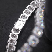 Cargar imagen en el visor de la galería, Pulsera Tennis 6mm Moissanitas-Plata Ley 925
