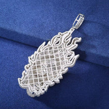 Cargar imagen en el visor de la galería, Dije Calavera Plata Ley 925-Moissanitas
