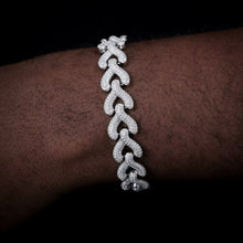 Cargar imagen en el visor de la galería, Pulsera Cubana Plata Ley 925-Moissanitas
