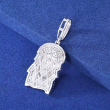 Cargar imagen en el visor de la galería, Dije Rostro Cristo Plata Ley 925-Moissanitas
