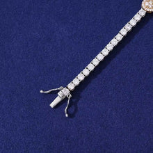 Cargar imagen en el visor de la galería, Pulsera Tennis Corazones Plata Ley 925-Moissanitas
