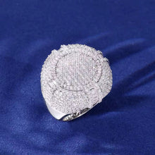 Cargar imagen en el visor de la galería, Anillo Cubano Plata Ley 925-Moissanitas
