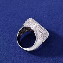 Cargar imagen en el visor de la galería, Anillo Cubano Plata Ley 925-Moissanitas
