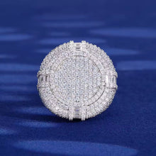 Cargar imagen en el visor de la galería, Anillo Cubano Plata Ley 925-Moissanitas
