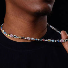 Cargar imagen en el visor de la galería, Cadena Tennis Colores Plata Ley 925-Circones
