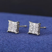 Cargar imagen en el visor de la galería, Aretes Moissanitas-Plata Ley 925
