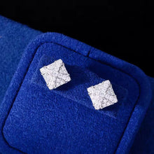 Cargar imagen en el visor de la galería, Aretes Cruz Plata Ley 925-Moissanitas
