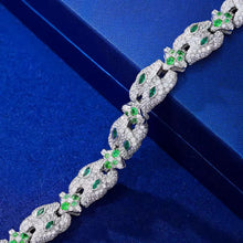 Cargar imagen en el visor de la galería, Pulsera Cubana Cruces Plata Ley 925-Moissanitas
