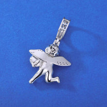Cargar imagen en el visor de la galería, Dije Ángel Dinero Plata Ley 925-Moissanitas
