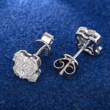 Cargar imagen en el visor de la galería, Aretes Moissanitas-Plata Ley 925
