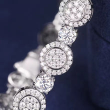 Cargar imagen en el visor de la galería, Pulsera Tennis Plata Ley 925-Moissanitas
