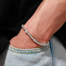 Cargar imagen en el visor de la galería, Pulsera Tennis Moissanitas-Plata Ley 925
