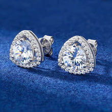 Cargar imagen en el visor de la galería, Aretes Plata Ley 925-Moissanitas
