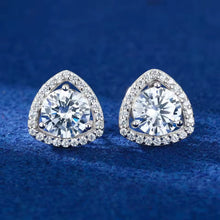 Cargar imagen en el visor de la galería, Aretes Plata Ley 925-Moissanitas
