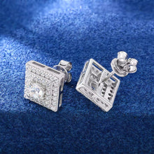 Cargar imagen en el visor de la galería, Aretes Moissanitas-Plata Ley 925
