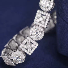 Cargar imagen en el visor de la galería, Pulsera Tennis Plata Ley 925-Moissanitas

