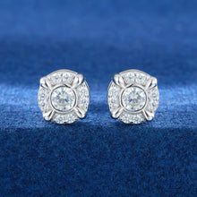 Cargar imagen en el visor de la galería, Aretes Moissanitas-Plata Ley 925
