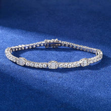 Cargar imagen en el visor de la galería, Pulsera Tennis Moissanitas-Plata Ley 925
