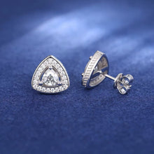 Cargar imagen en el visor de la galería, Aretes Moissanitas-Plata Ley 925
