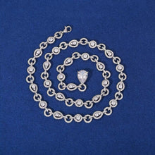 Cargar imagen en el visor de la galería, Collar Plata Ley 925-Moissanitas DAMA 41cm
