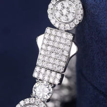 Cargar imagen en el visor de la galería, Pulsera Tennis Plata Ley 925-Moissanitas
