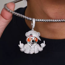 Cargar imagen en el visor de la galería, Dije Panda Plata Ley 925-Moissanitas
