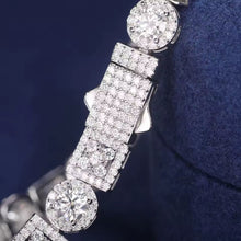 Cargar imagen en el visor de la galería, Pulsera Tennis Plata Ley 925-Moissanitas
