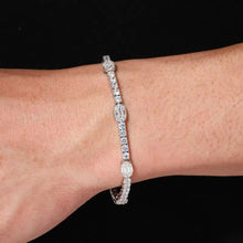 Cargar imagen en el visor de la galería, Pulsera Tennis Moissanitas-Plata Ley 925

