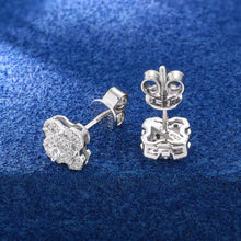 Cargar imagen en el visor de la galería, Aretes Moissanitas-Plata Ley 925
