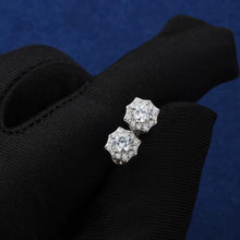 Cargar imagen en el visor de la galería, Aretes Moissanitas-Plata Ley 925
