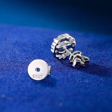 Cargar imagen en el visor de la galería, Aretes Cubanos Plata Ley 925-Moissanitas
