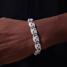 Cargar imagen en el visor de la galería, Pulsera Cubana Infinitos Plata Ley 925-Moissanitas
