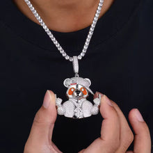 Cargar imagen en el visor de la galería, Dije Panda Plata Ley 925-Moissanitas
