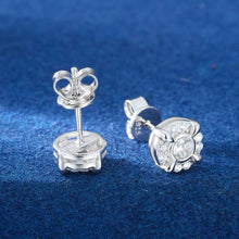 Cargar imagen en el visor de la galería, Aretes Moissanitas-Plata Ley 925
