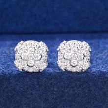 Cargar imagen en el visor de la galería, Aretes Cruz Plata Ley 925-Moissanitas
