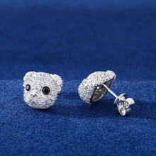 Cargar imagen en el visor de la galería, Aretes Perro Plata Ley 925-Moissanitas
